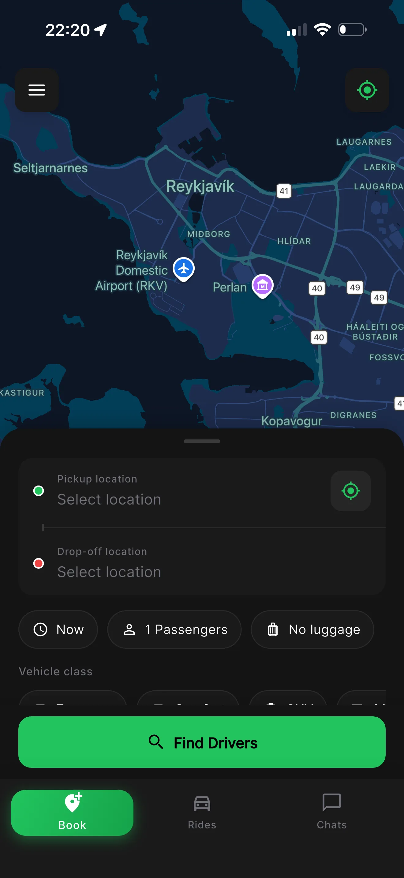 FlottTaxi App screenshot 1