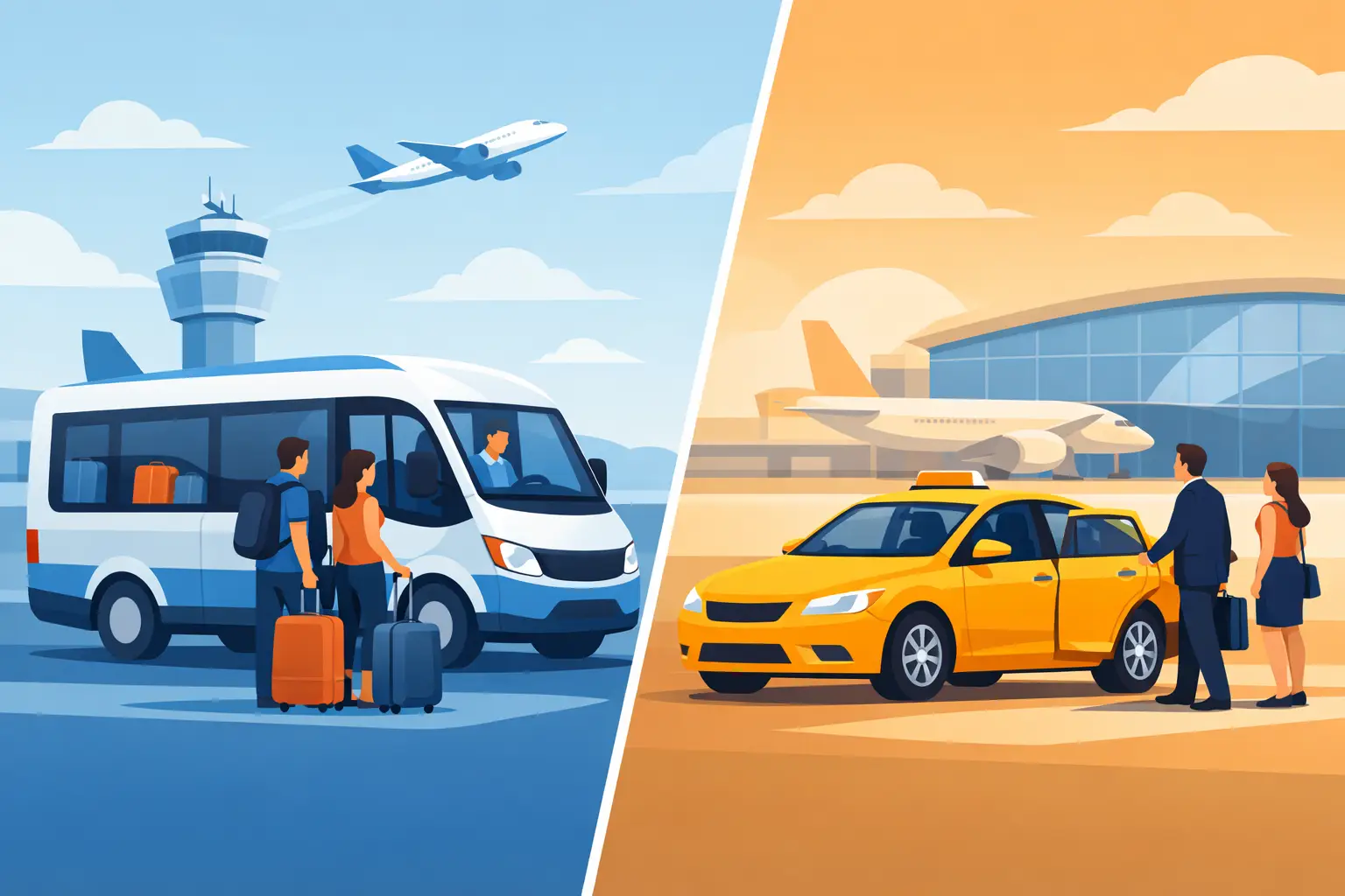 Airport Shuttle vs Taxi: Which Is Better?