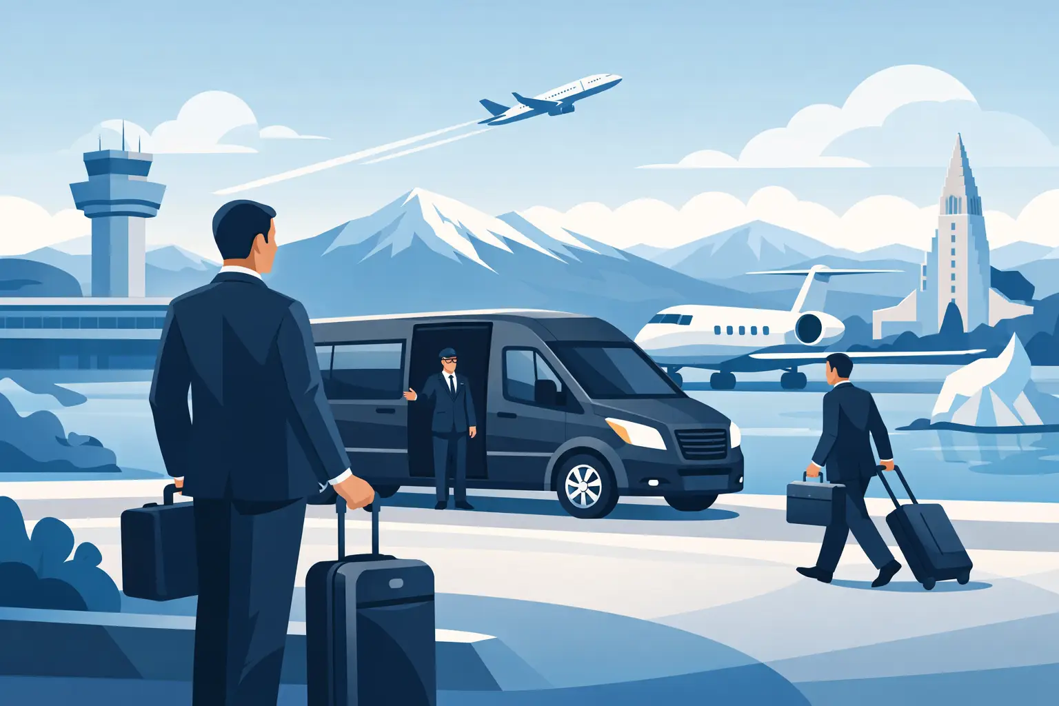 Airport Transfer for Business Travelers in Iceland