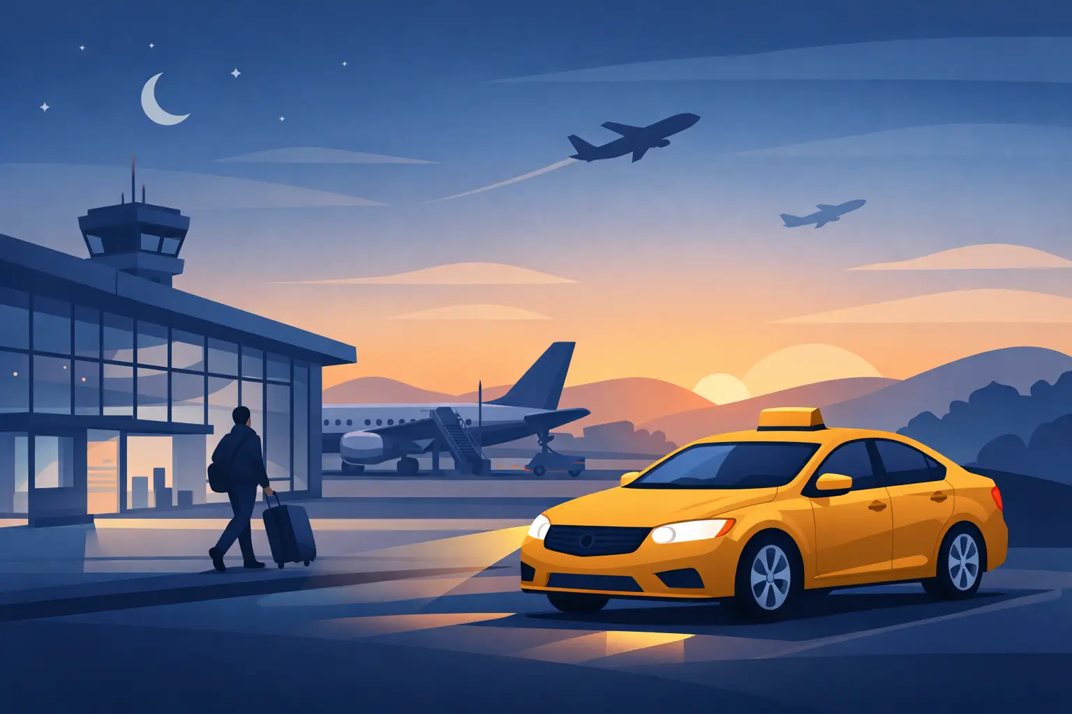 Are Airport Taxis Available Early Morning?