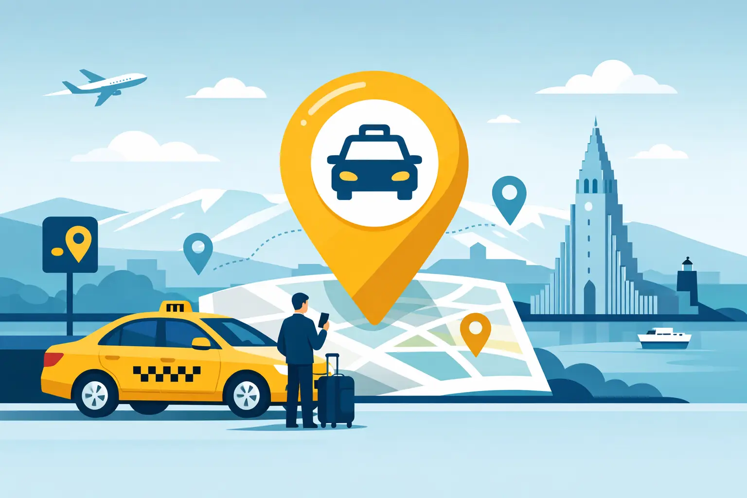 How to Find Taxi Ranks in Reykjavík and Beyond