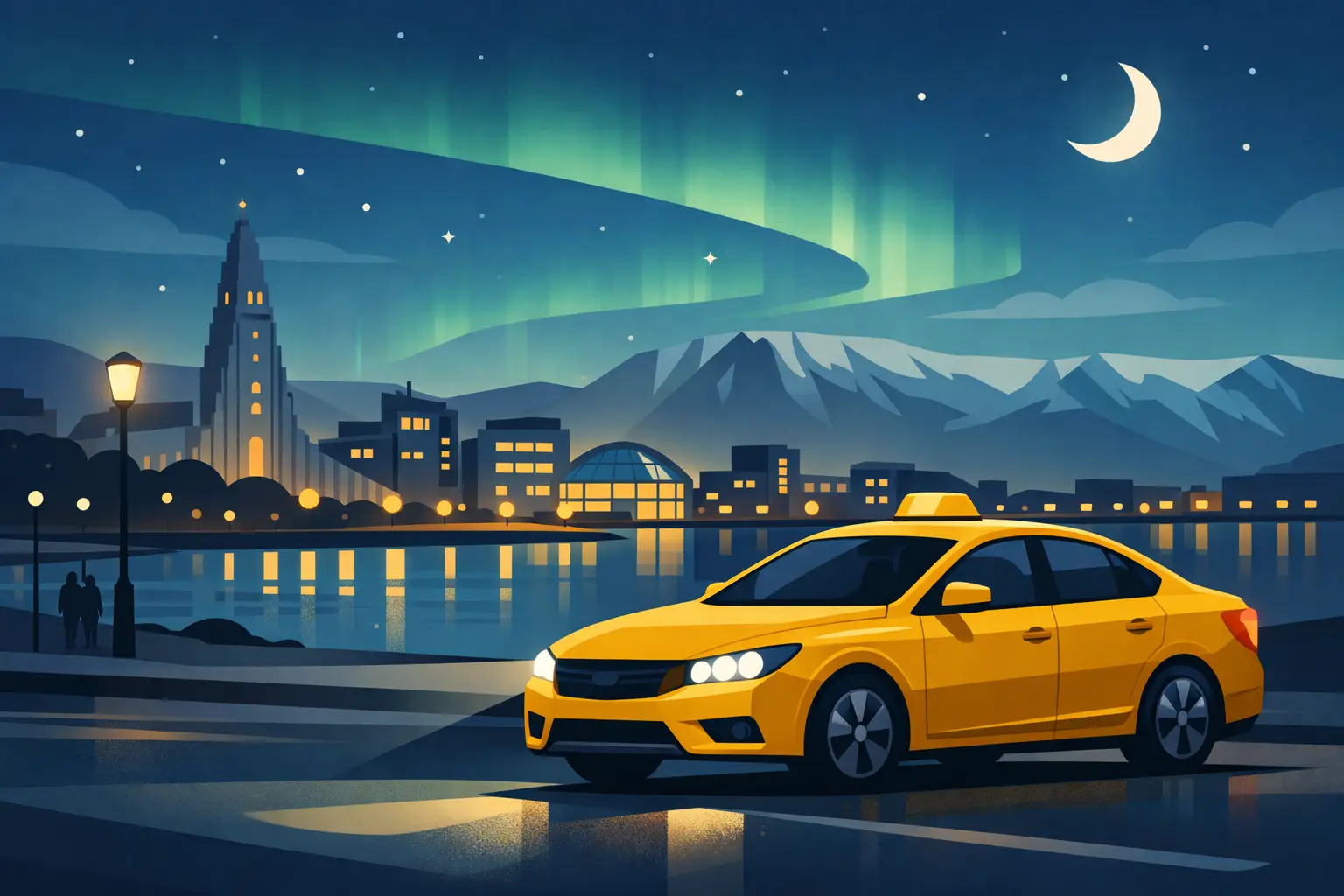 Reykjavik Taxi at Night: What to Expect