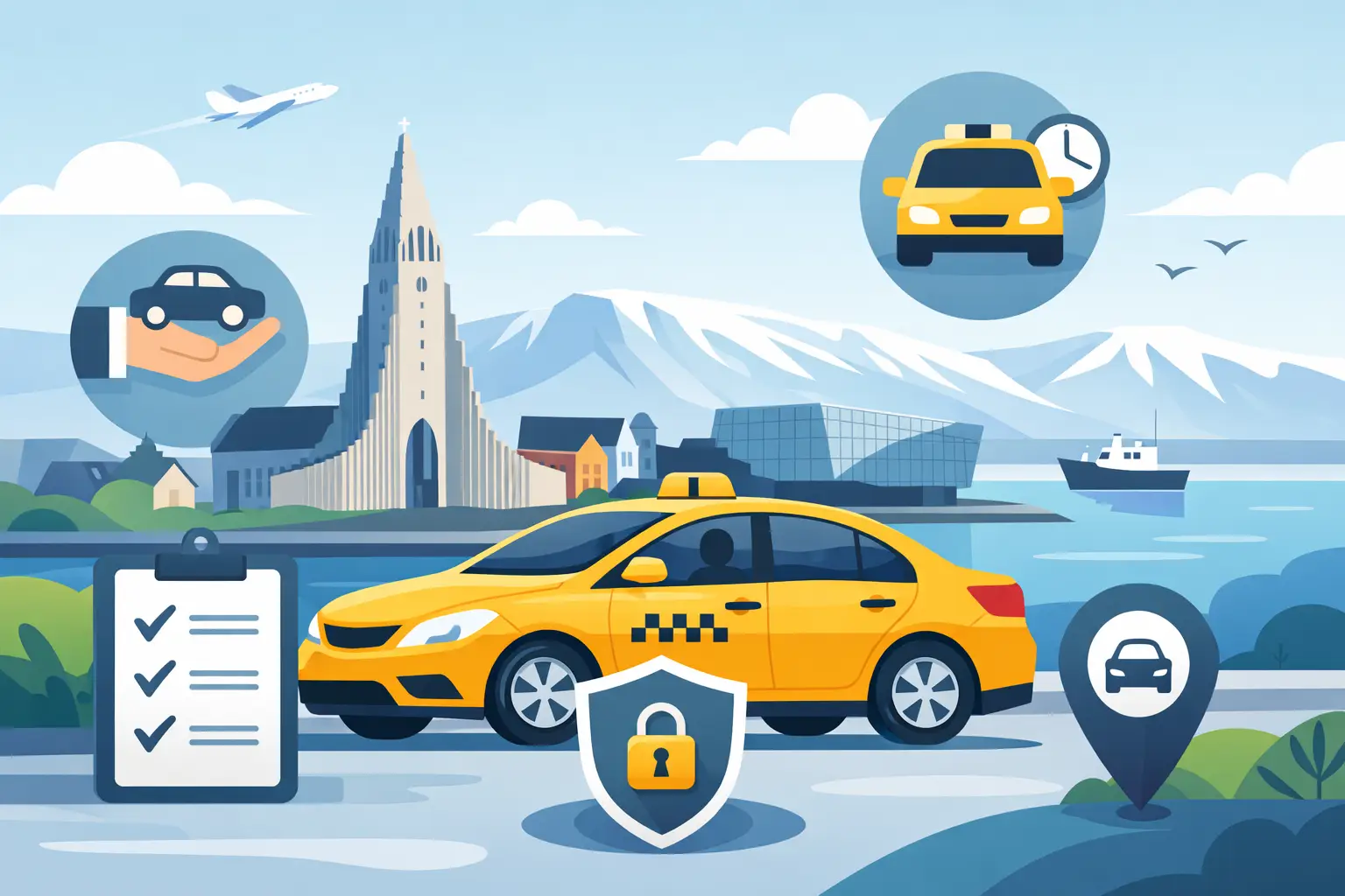 Reykjavik Taxi Rules for Fares, Safety, and Pickup