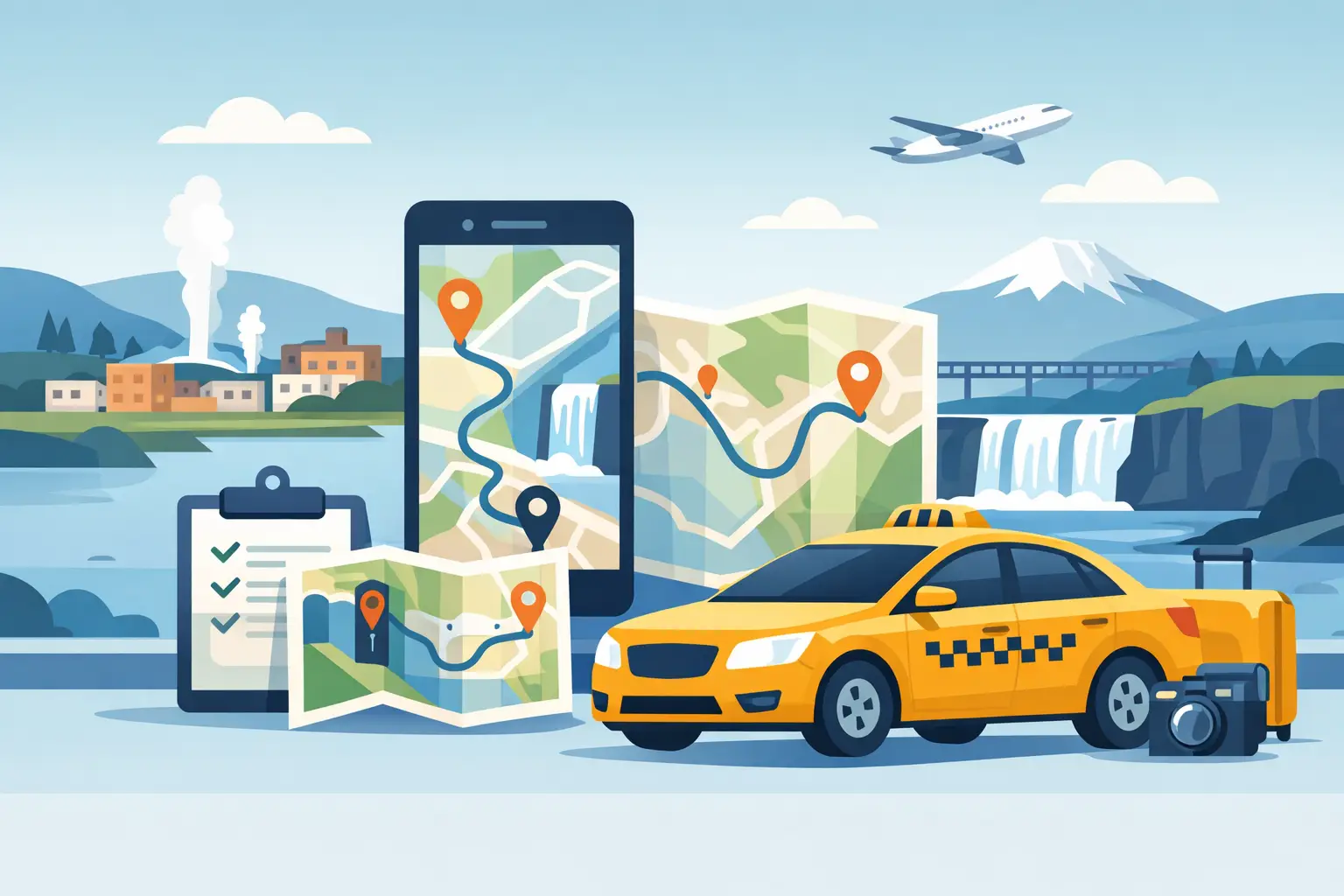 Selfoss Taxi Example for Easy Trip Planning
