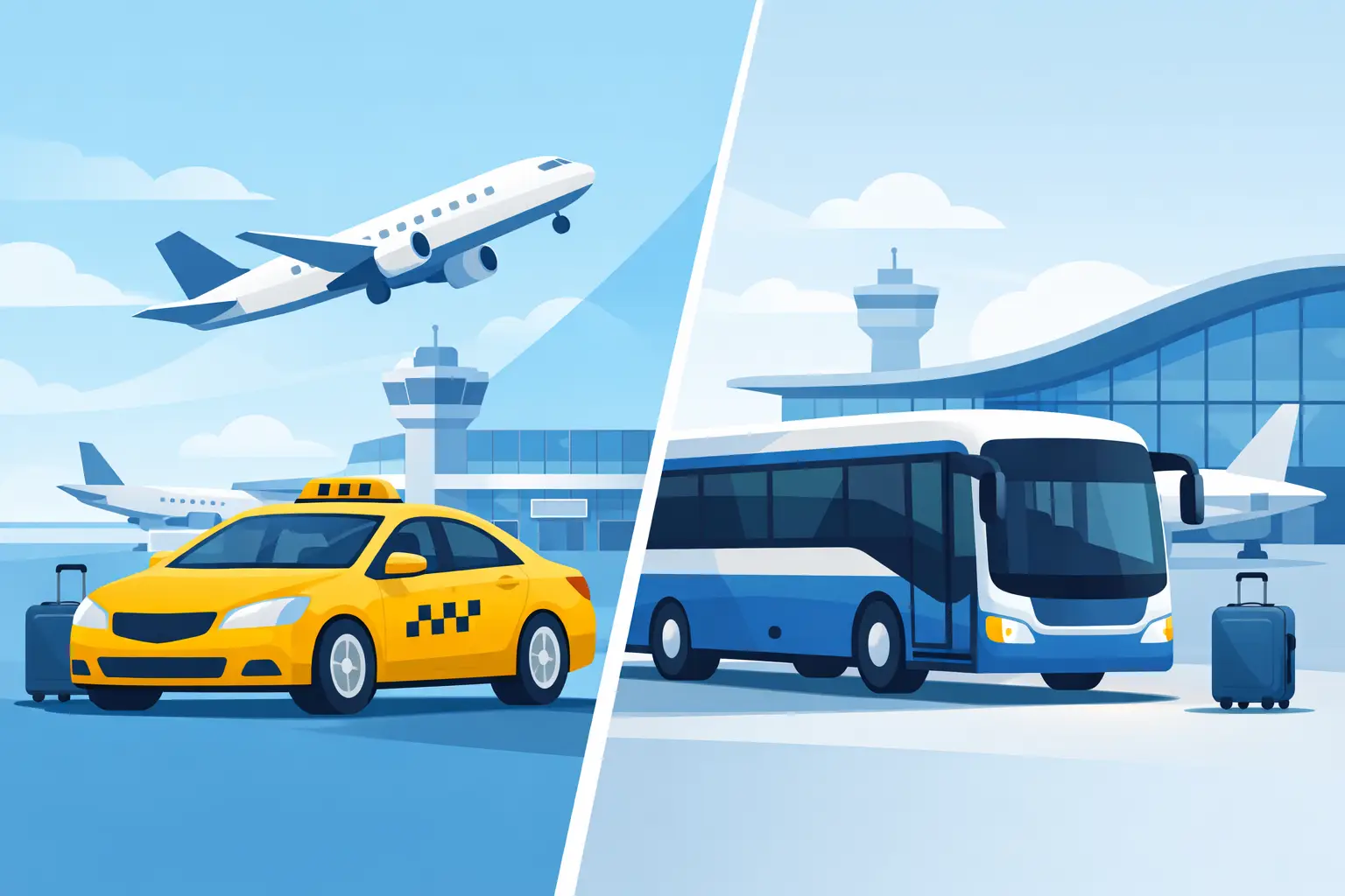 Taxi or Bus Airport: Which Makes More Sense?
