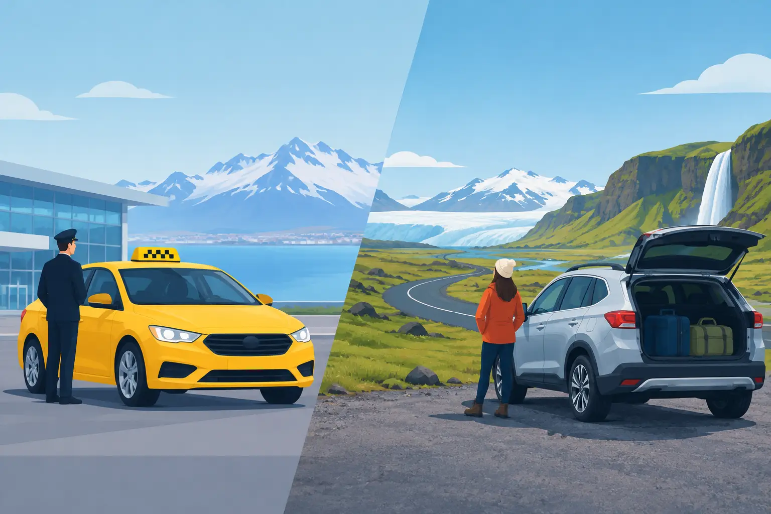 Taxi Versus Rental Car in Iceland: Which Fits?