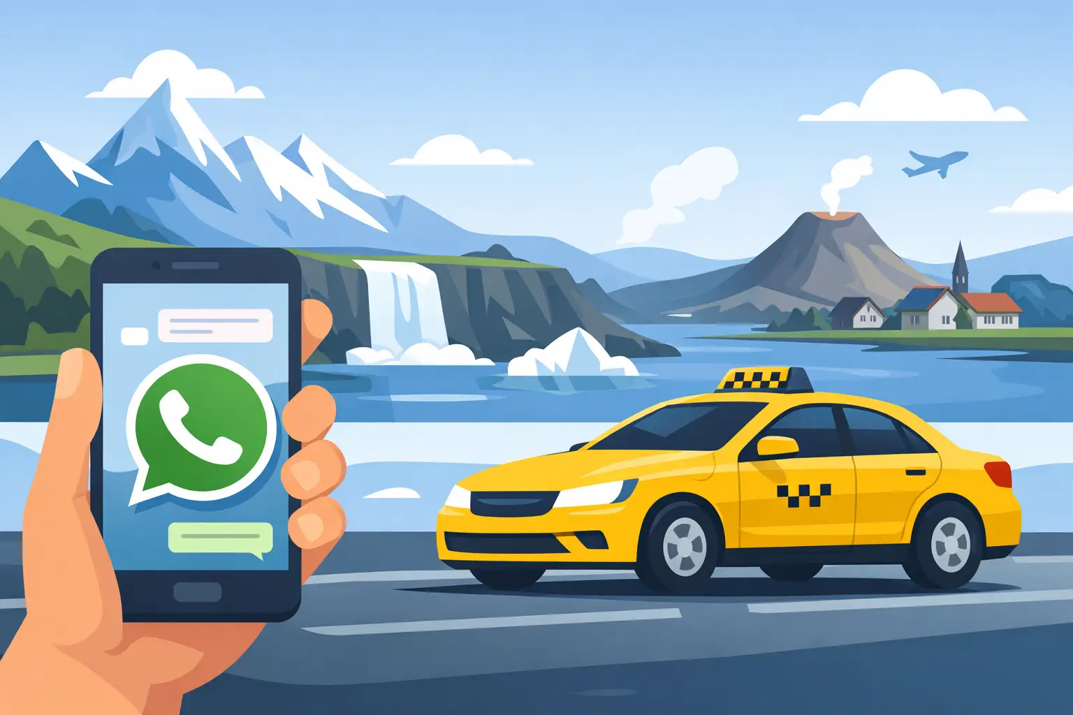 Taxi With WhatsApp Booking in Iceland